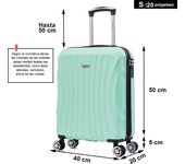 Maleta Cabina ABS 55x40x20cm 44L - 20 Pulgadas 4 Ruedas 360º