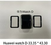 3PCS/5PCS Tempered Glass For Huawei Watch D-33.35 * 43.30MM Screen Protector Protective Film Smart Watch Accessories