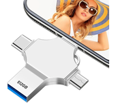 iPhone Flash Drive 256GB 512GB 1TB 2TB for iPhone Pro Plus MAX ipad Mac Multi Functional External Storage for iOS Android Phones