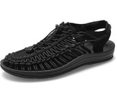 Senderismo al aire libre tejido a mano, zapatos casuales de playa para hombres y mujeres, sandalias