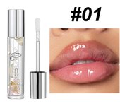 Handaiyan Transparent Dried Flower Lip Oil Long-lasting Moisturizing Lip Oil Hydrating Lip Gloss Beaded Lip Gloss