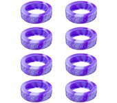 8Pcs Suitcase Wheels Protection Cover Universal Luggage Wheels Protector Silicone Trolley Box Casters Covers with Silent Sound