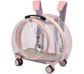 Pet Suitcase Transparent Trolley Case, Cat Bag, Out Portable Dog Space Capsule, Large Capacity Backpack, Backpack