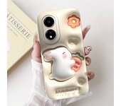 For Honor X5 Plus HonorX5 Phone Case Soft Matte Silicone Capa Huawei Honor X5Plus Funda Goothic Style Cartoon Flower Back Cover