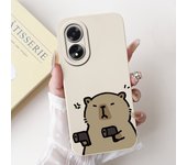 For Oppo A38 CPH2579 Phone Case New Fashion Soft Matte Silicone Rabbit Flower Goothic Style Capa For Oppo A18 CPH2591 Back Cover