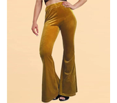 Women's New Fashion Velvet Flare Pants Solid Color Elastic Elastic High-waisted Casual Flared Long Pants Women Clothing Y2k