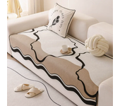 Chenille Special-Shaped Sofa Cushion Irregular Simple Straight Row Cushion Non-Slip Cover Blanket Leather Sofa Special Cushion
