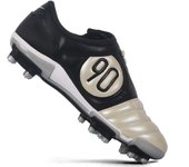 Mens High Tops Soccer Shoes FG Cleats Firm Ground Trainers Red Blue Football Boots