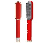 New Hair Straightener Brush Electric Hair LCD Hot Brushes Hot Comb Straightener For Hair Beard Curler Flat Iron Heating