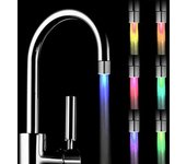 Bathroom Control Kitchen Shower Blue Red Green Temperature Sensor Water Faucet Glow Led Light