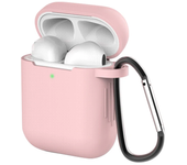 Silicone Earphone Cases For Airpods 1/2 Case Cover Headphone Accessories Protective Box For Apple Airpods 2 Case Bag With Hook