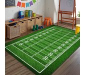 Alfombra de juego de campo de fútbol de interior Sala de estar Alfombra de mesa de café Alfombra de noche de dormitorio Alfombra