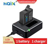 HQIX for Gopro Hero 5 Gopro Hero 6 Gopro Hero 7 Camera AHDBT-501 Dual Battery Charger