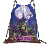 The Legend of Zelda Drawstring Backpack Sports Gym Bag Water Resistant String Bag Cinch Bag958
