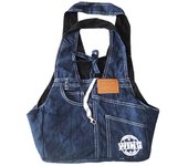Bolso de mezclilla para perro y gato, bolso de un solo hombro, bolsa de transporte frontal para el pecho, bolsa de viaje para mascotas
