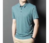 CASUMANL 2024 New Summer Top Men's Outdoor Polo Shirt Solid Short Sleeve Polos Para Hombre Business Plain T-shirt  for Men