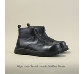 Botas de hombre de alta gama de cuero Botas Chelsea Zapatos altos de piel de vaca de capa superior