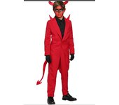 Disfraz de escenario para niños, fiesta de Halloween, demonio malvado, Satán, diablo, mascarada, Cosplay