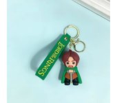 Movie The Lord of the Rings Keychain Car Key Chain Three-Dimensional Doll Magic Ring Pendant Gift
