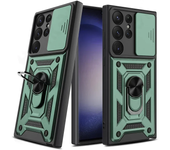 Armadura giratoria con soporte de anillo lente de cámara funda antiarañazos para Samsung Galaxy S24 S23 S22 Ultra S21 S20 Plus FE A54 A34 5G