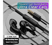 New 9D HIFI Heavy Bass Waterdrop Style Wired Earphone 3.5MM AUX/Type-C Digital Chip Headset For Samsung Xiaomi Android Tablet PC