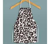 Fashion Leopard Grain Apron Waterproof Oil-Proof Cute Household Apron for Kitchen Baking Accessories Studio Coffee Shop Overalls