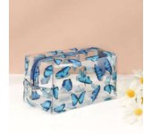 Transparent Waterproof Case PVC Large Stationery Gift Girls Students Pencil Makeup Cosmetic Bag Travel Bags