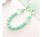 Hanging Jewelry Bear Bead Phone Strap Tulip Pendant Mobile Phone Bead Chain Charm Anti Loss Mobile Phone Lanyard Jewelry