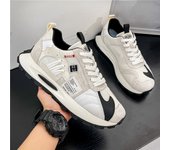 Zapatillas de deporte de fondo grueso para hombre, zapatillas de tenis con cordones para exteriores, transpirables, informales, para correr