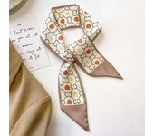 88x 7cm Wrap Poly Silk Slip Twill Y Narrow Edge perfume Small Long Scarf Design