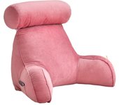 Reading Pillow, Backrest Pillow,back Rest Pillow For Sitting In Bed,large Adult Backrest With Arms,side Pockets, Detachable Neck Roll For Reading/watc，75*40*40cm