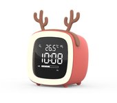 Reloj despertador Digital de carga de dibujos animados para niños, luz nocturna electrónica, reloj de escritorio