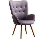 AC155YL Doarnin Silky Velvet Tufted Button Accent Chair, Yellow 30D x 41.5W x 26.8H in