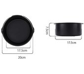 6/7/8 Inch Mold Non-stick Air Fryer Round Tray Pan Roasting Basket Bakeware for Pizza Cake Kitchen  Accessories