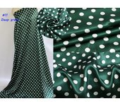 1 meter X 1.48 meter Polka Dots Fabric Satin Charmeuse Soft Lining Scarf Diy Tissu