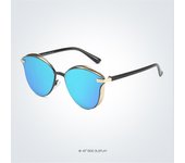 Nuevas gafas de sol polarizadas, gafas de sol coloridas a prueba de rayos UV redondas retro de las mujeres de la moda europea y americana, sentido avanzado