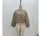 BUNO-Chaquetas Bomber rojas con cremallera para mujer, chaquetas recortadas suaves, chaqueta deportiva de manga larga para mujer, novedad en prendas de vestir exteriores 2025