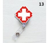 1PC Cartoon ID Name Card Badge Reel Retractable Clips Card Holder Clip Badge Holder Clip Office Supplies Name Card Holder