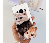 For Funda Xiaomi Redmi A3 Case 2024 Fashion Flower Transparent Silicone Soft TPU Phone Case For Xiomi Redmi A3 RedmiA3 4G Covers