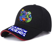 Rainbow amigos Rainbow amigos sombrero impresión de dibujos animados gorra visera de viaje de verano