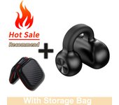Mini Ear-Clip Wireless Headset HIFI Bass Music Earring Bluetooth Earphone Single Sport Headphone With Mic Touch Business Earbud
