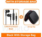 3.5mm Wired Headphones In Ear Headset Wired Earphones with Microphone Bass HiFi Stereo Earbuds Sports Music Gaming For Phones PC