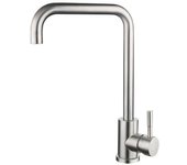 Kitchen Water 304 Stainless Steel Faucets, Cold & Hot Mixer Faucet, Bathroom Sink 360° Single Handle Rotation Faucets