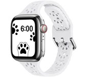 Suitable for Apple 789 generation smartwatch wristband iWatch se hollow cat claw small waist silicone strap new model