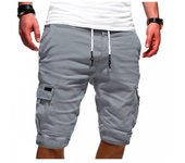 Verano nuevo hombre Casual Multi-Bolsillo hombre quinto pantalon hombre