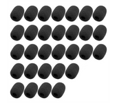 30 Pack Foam Microphone Windscreen,Mini Size Lapel Headset Mic Foam Covers for Headset Microphone