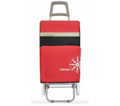 Carro Carrito de Compra Plegable Ligero Bolsa Termo 90x30x39cm , Resistente, Plegable, con 2 Ruedas Resistentes, para la Compra de Alimentos, Capacidad de Carga 48 Litros
