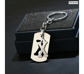 Charm New 26 Letters Stainless Steel Key Chain Men Women keychain Best Couple gift Jewelry Car Key Ring A-Z Keychain