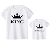 Lulu's deseo Algodón Padre e Hijo Ropa a juego Elegante Camiseta Niños