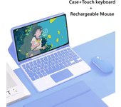 For Samsung Tab S6 lite 10.4 Keyboard Case Mouse Bluetooth Wireless Spanish Keyboard Tablet Magnetic Funda P610/P615/P613/P619